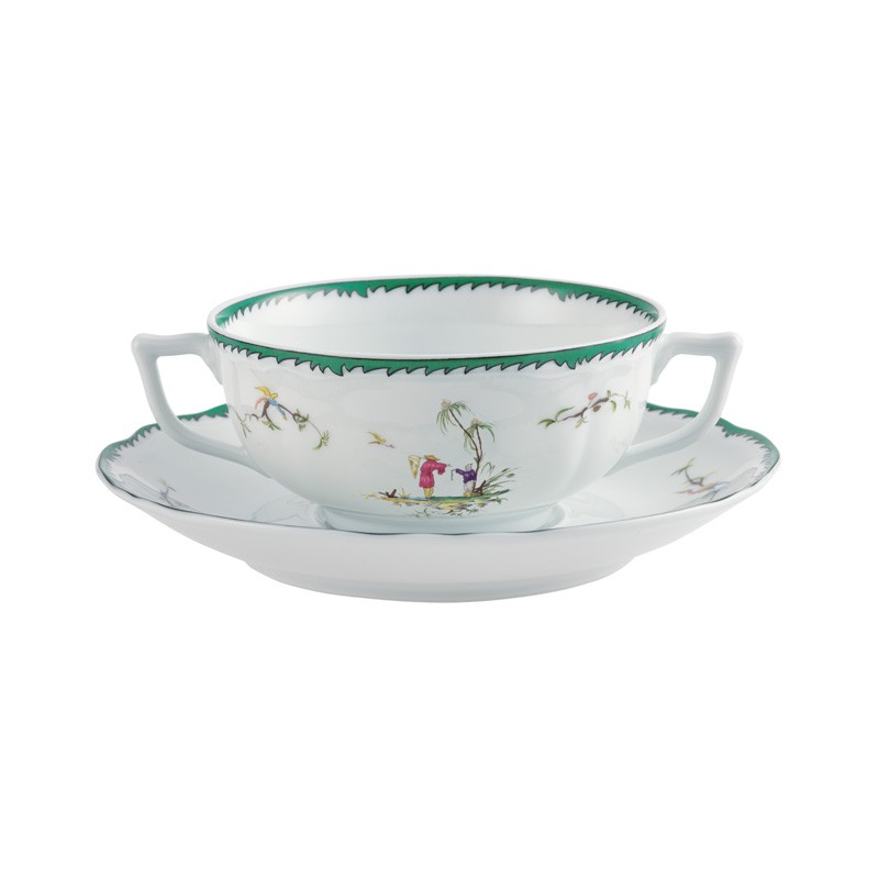 Bol et soucoupe à bouillon #1 Longjiang - Raynaud