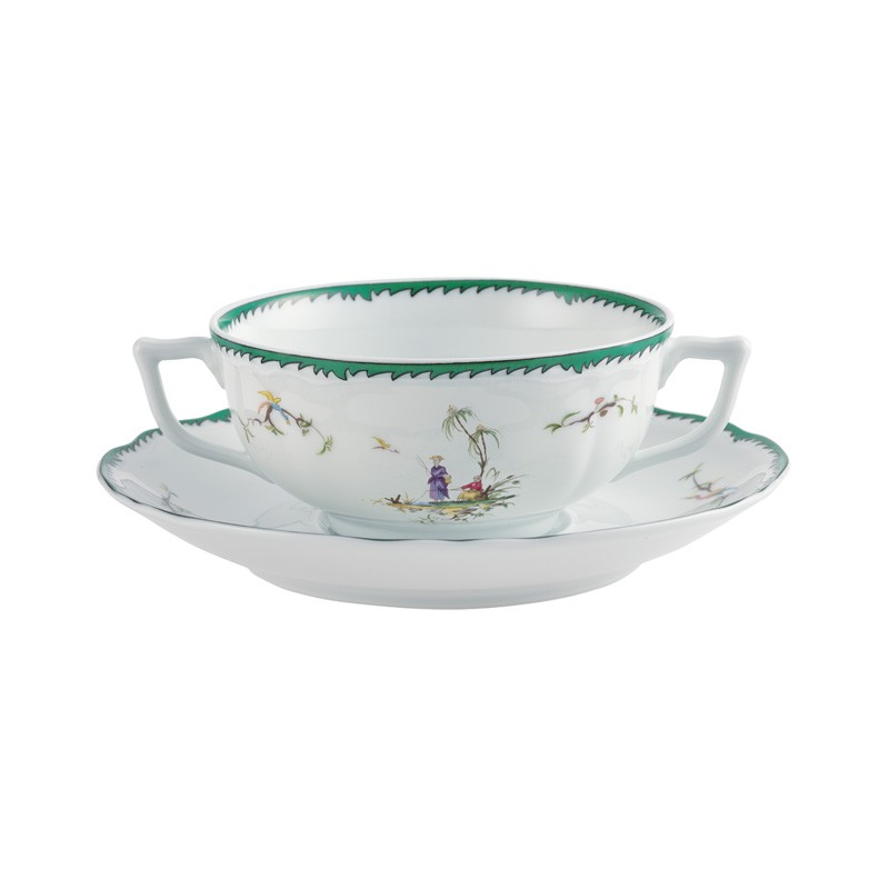 Bol et soucoupe à bouillon #3 Longjiang - Raynaud