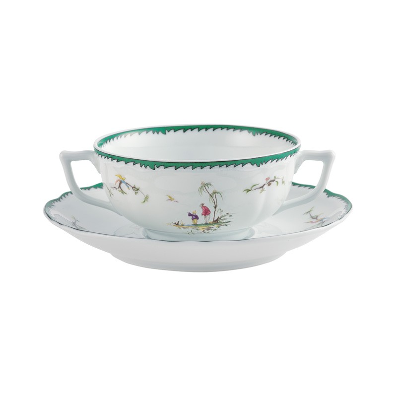 Bol et soucoupe à bouillon #4 Longjiang - Raynaud