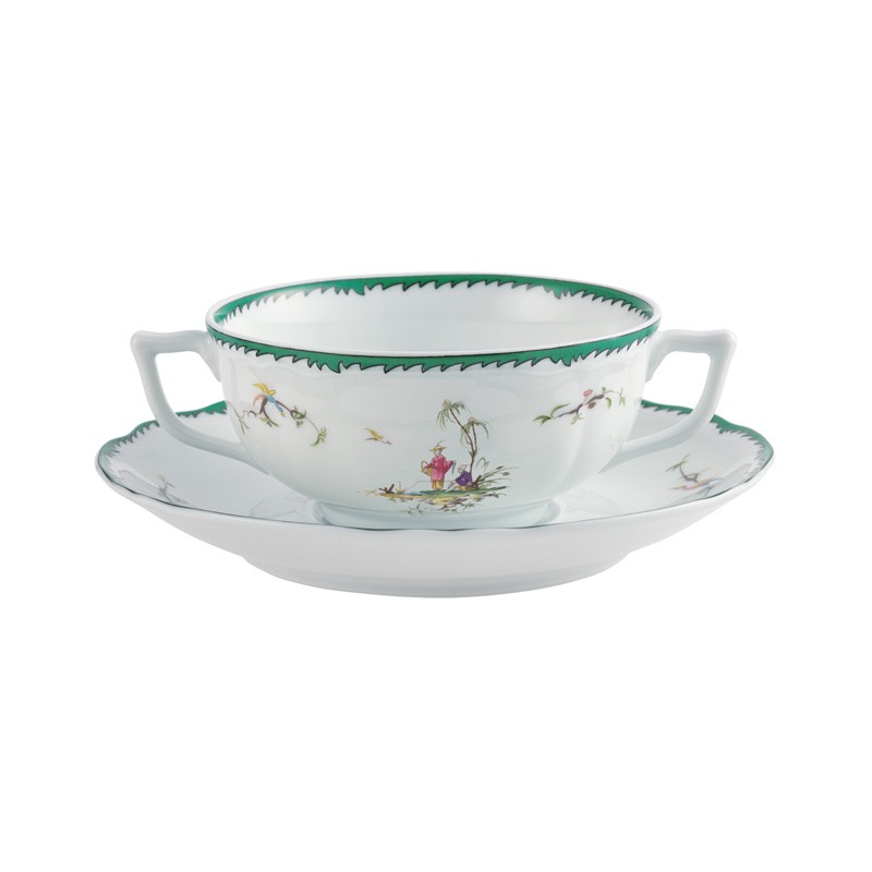 Bol et soucoupe à bouillon #6 Longjiang - Raynaud