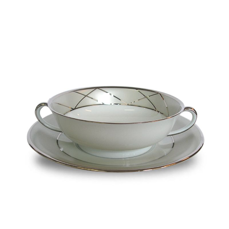 Bol et soucoupe bouillon 31272-5010381 Clair de lune Arcade - Haviland