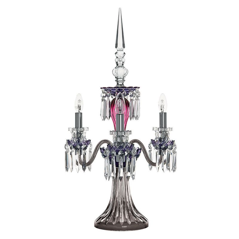 Candélabre 3L Améthyste/Violet/Flanelle 3V03150J0 EUR Arlequin - Saint Louis