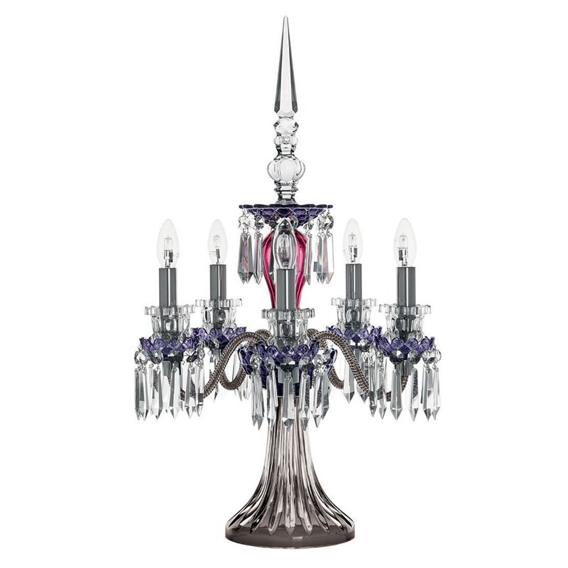 Candélabre 5L Améthyste/Violet/Flanelle 3V05350J0 US Arlequin - Saint Louis