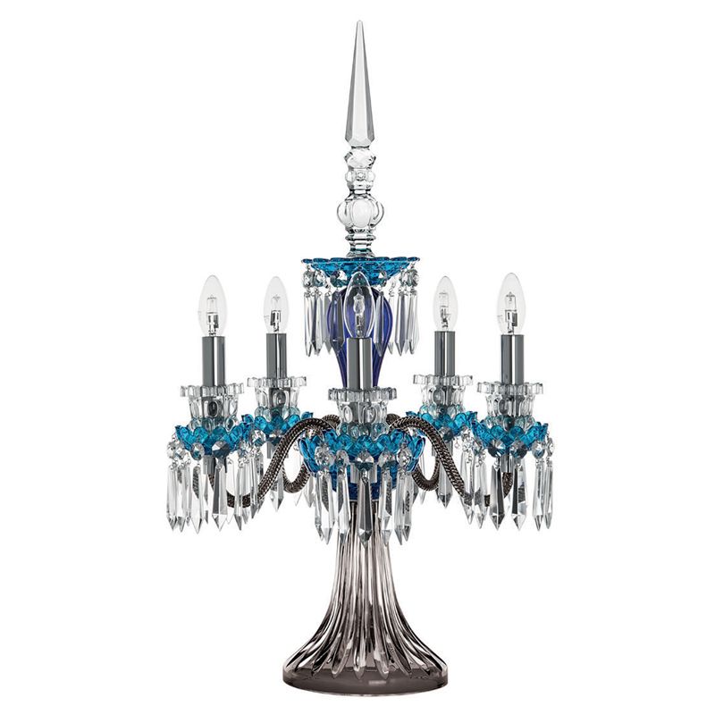 Candélabre 5L Bleu clair/Bleu Foncé/Flanelle 3U05150J0 EUR Arlequin - Saint Louis