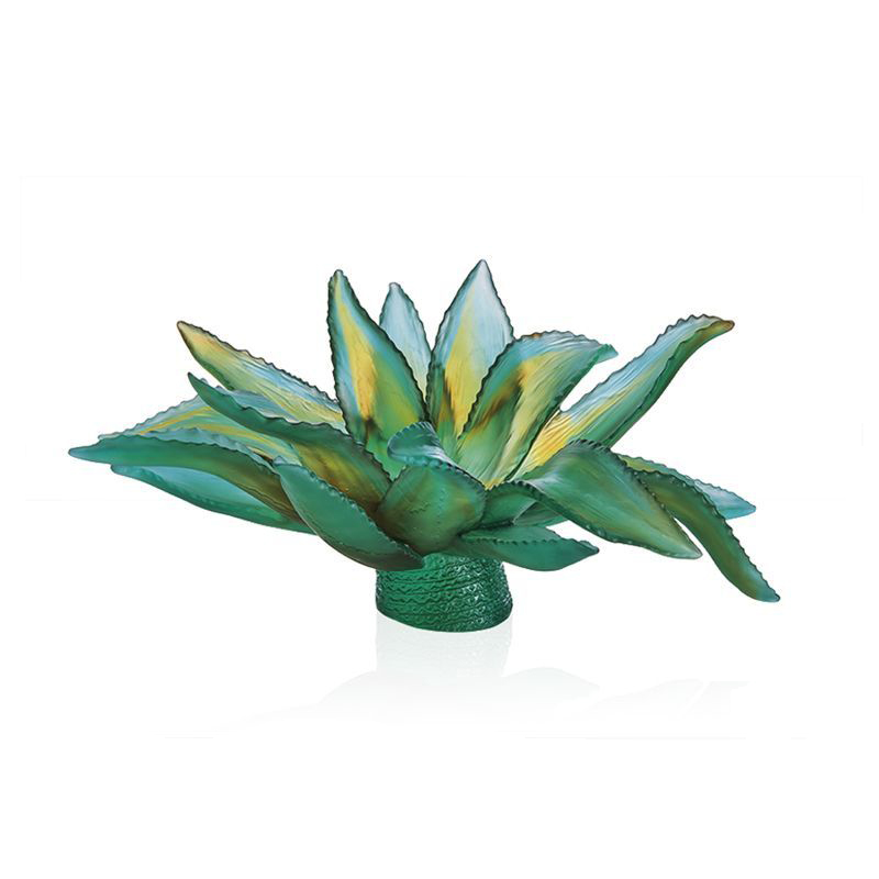 Centre de table vert 05664 Jardin de Cactus - Daum