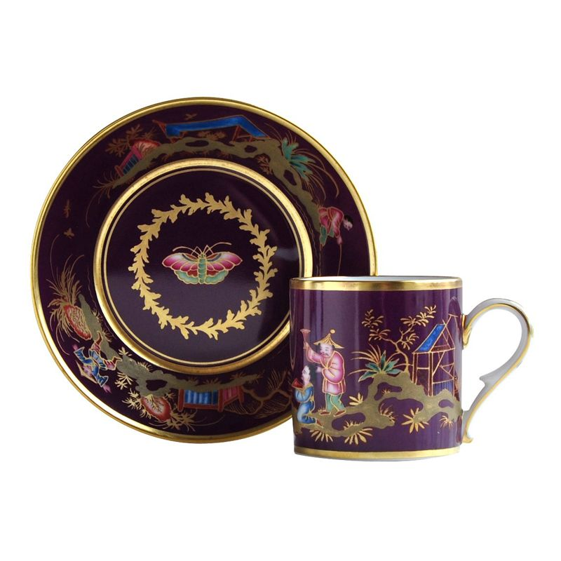 Chinois dans un jardin L636/4519 Tasses Historiques - Ancienne Manufacture Royale
