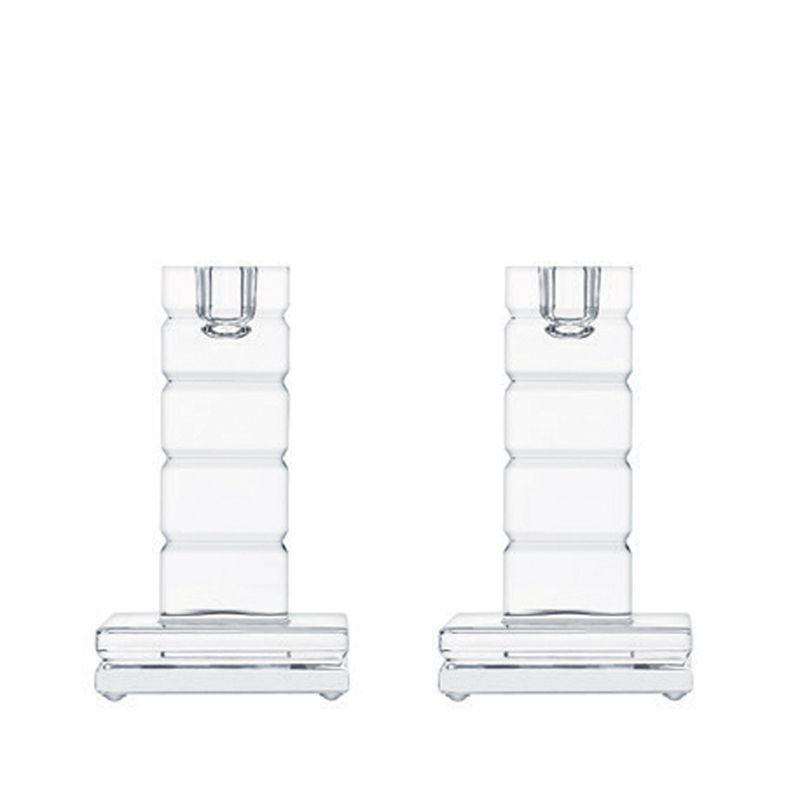 Coffret/2 Bougeoirs carré PM 43008000 Adiante - Saint Louis