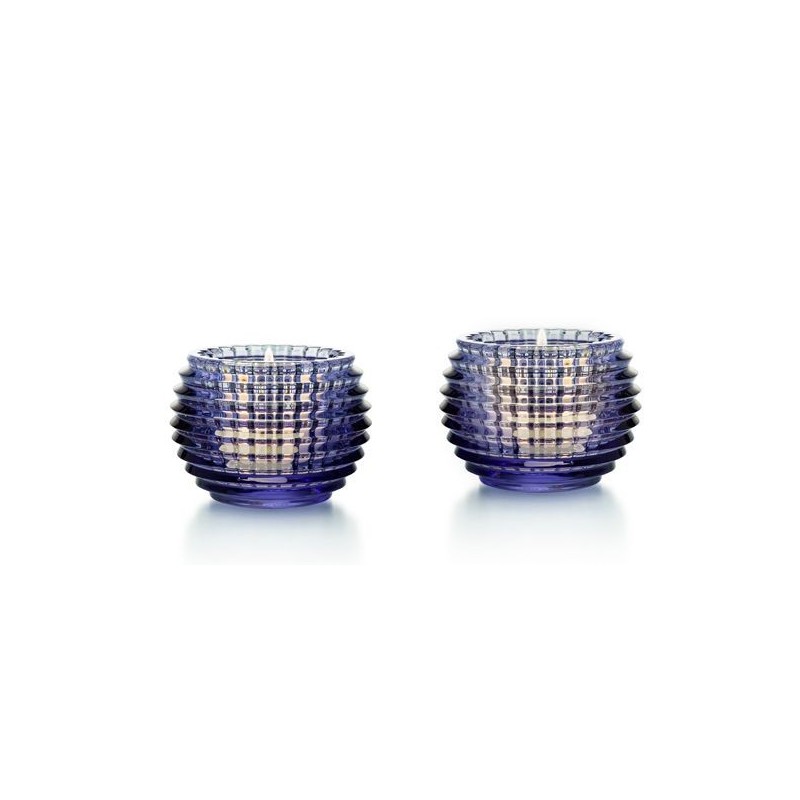 Coffret/2 Photophores bleue 2810096 Eye - Baccarat