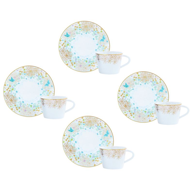 Coffret/4 tasses et soucoupes à café 1860/22664 Féerie - Bernardaud