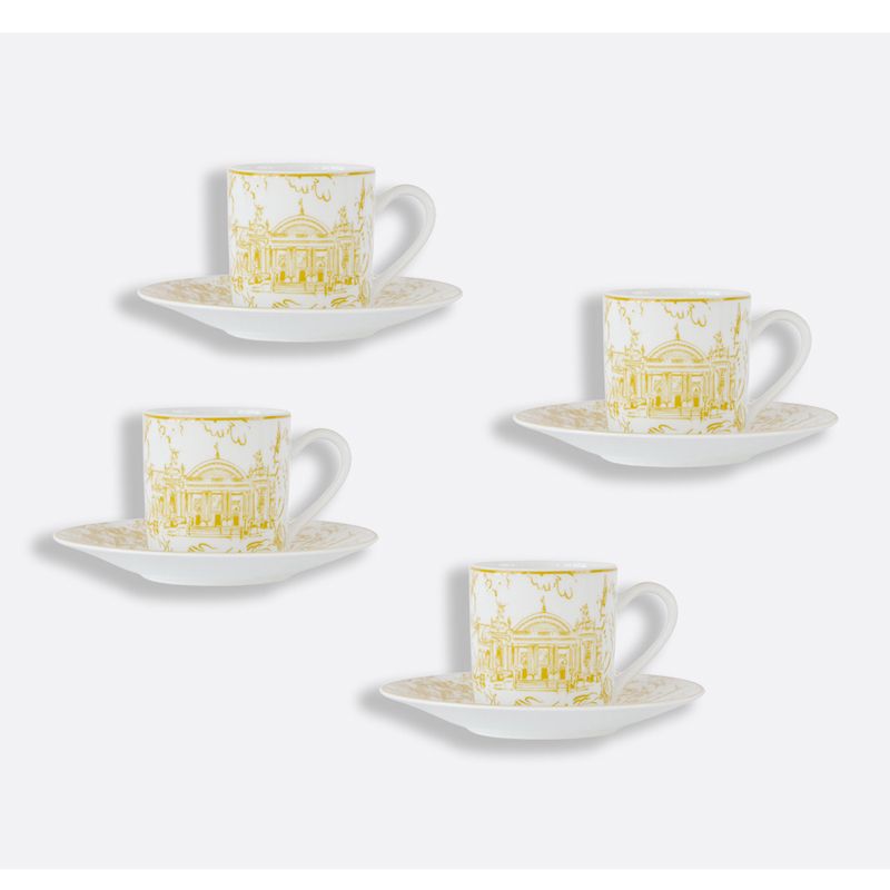 Coffret/4 Tasses et soucoupes à café 1980/22664 Tout Paris - Bernardaud