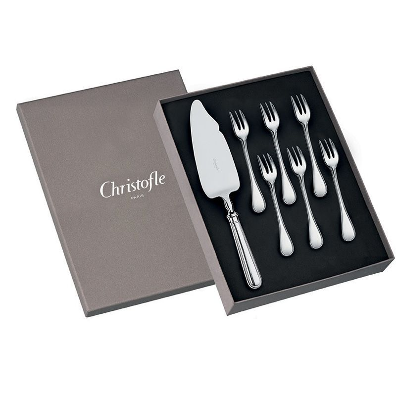 Coffret/7 pièces gâteaux B00021666 Albi Métal argenté - Christofle