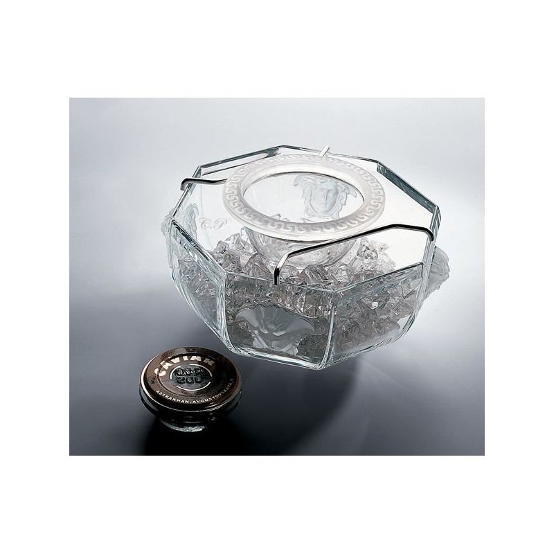 Caviar bowl insert 3 pieces Medusa cristal - Versace