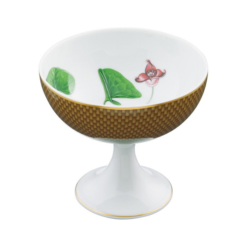 Coupe à glace Asarum marron (Sans coffret) Trésor fleuri - Raynaud