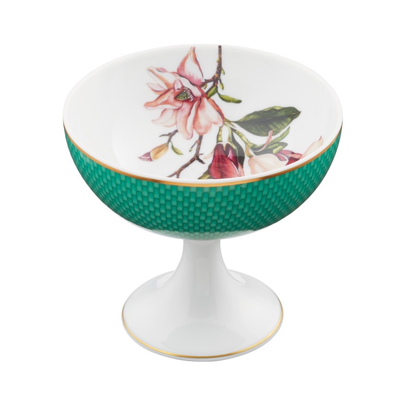 Coupe à glace Magnolia turquoise (Sans coffret) Trésor fleuri - Raynaud