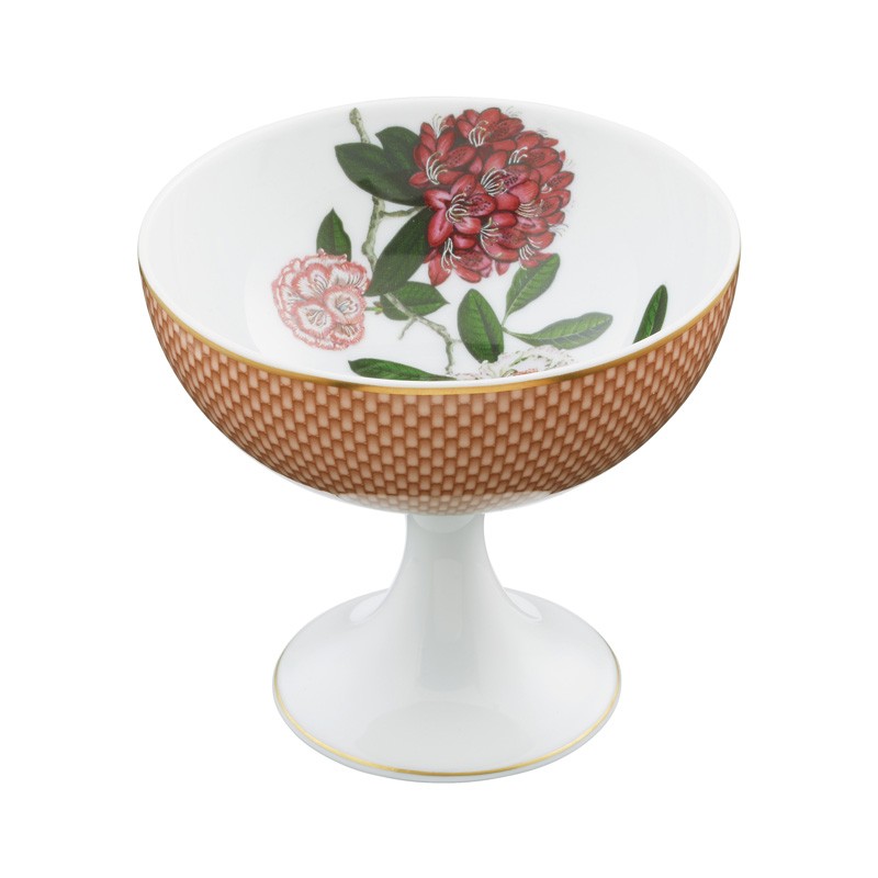 Coupe à glace Rhododendron beige T (Sans coffret)ésor fleuri - Raynaud