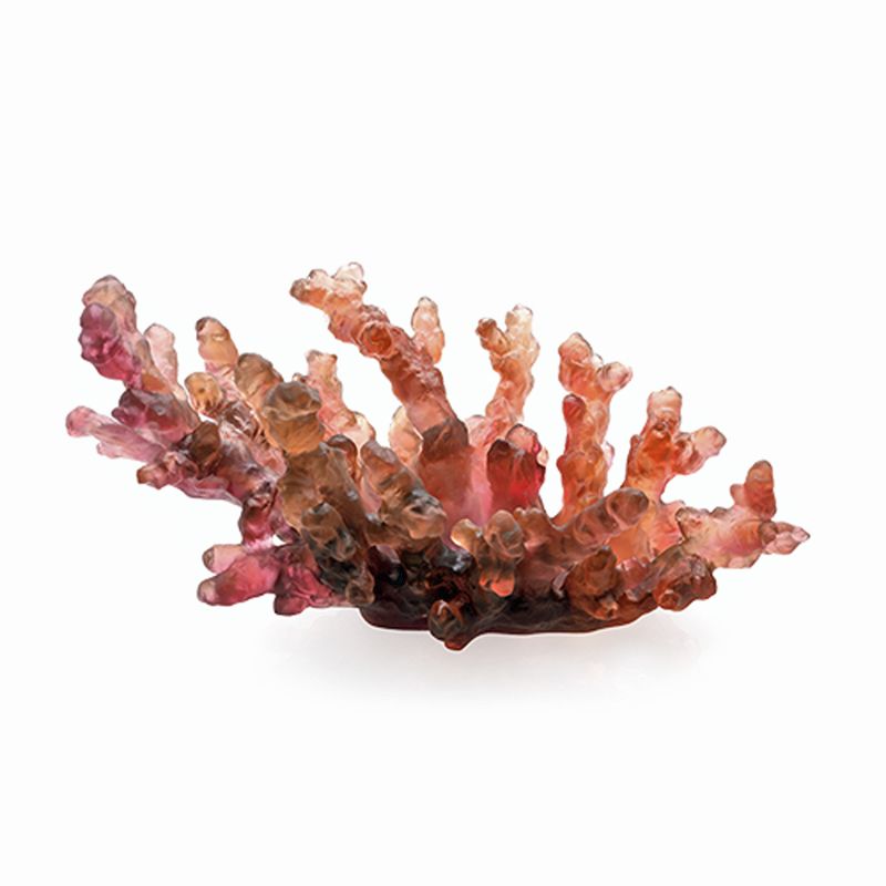 Coupe rouge-aurore 05713-1 Mer de Corail - Daum