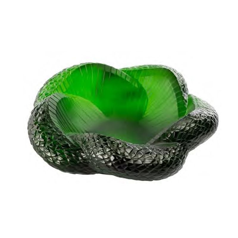 Coupe Serpent vert amazone 88ex 10787100 Coupe / Centre de table - Lalique