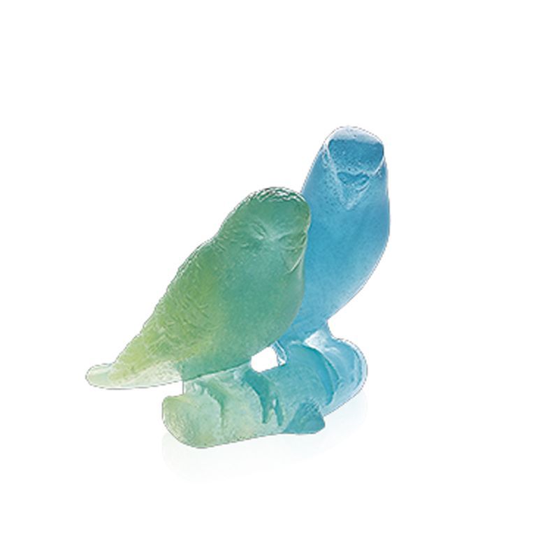 Couple de perruches bleu 02681 Perruches - Daum