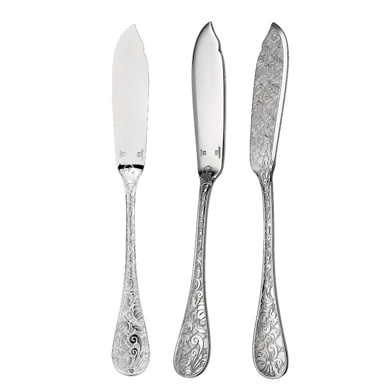 Couteau à poisson B00054020 Jardin d'Eden Métal argenté- Christofle