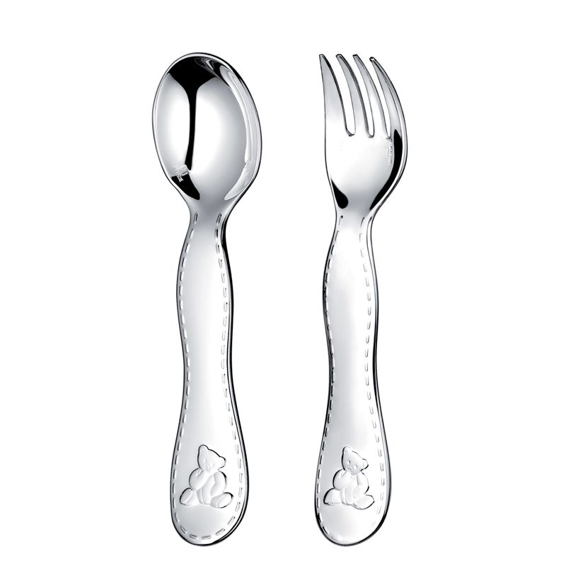 Couvert Bébé 2 pièces B00077314 Charlie Bear - Christofle