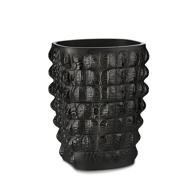 Croco noir 10758100 Vase - Lalique