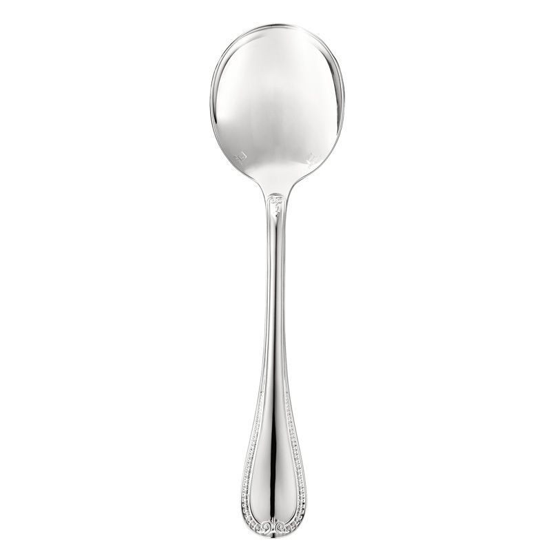 Cuillère à consommé B01418001 Malmaison argent massif - Christofle