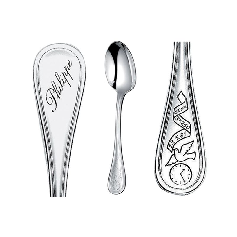 Cuillère naissance/gravure 00021118 Albi - Christofle