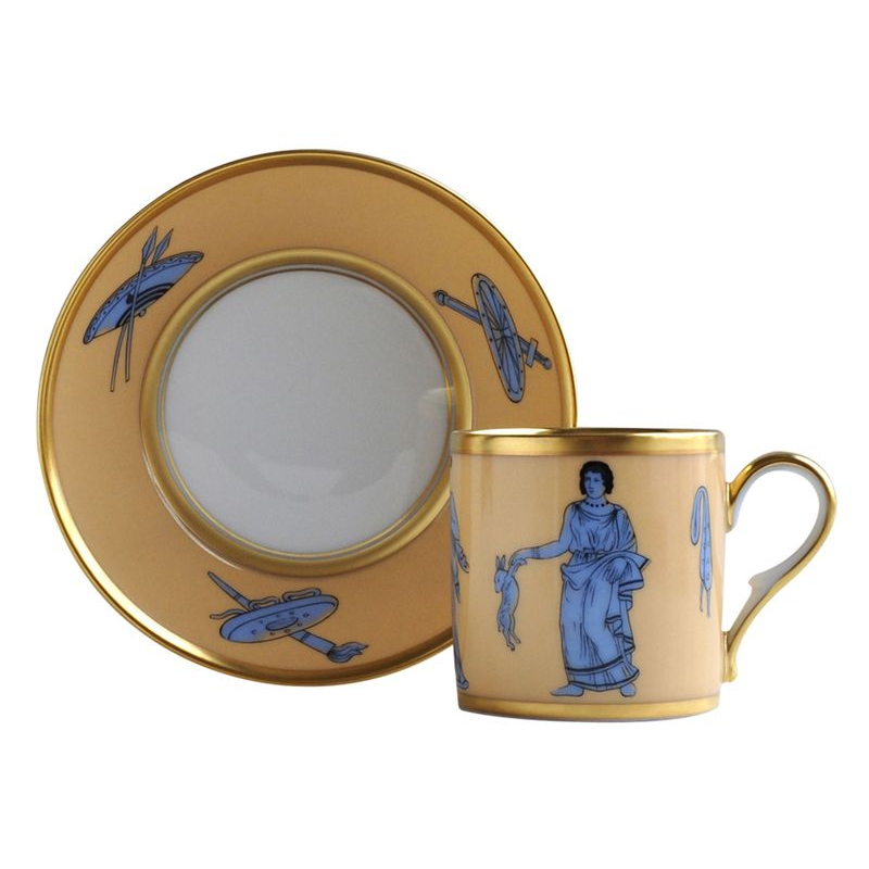 Etrusques bleu L697/4519 Tasses Historiques - Ancienne Manufacture Royale