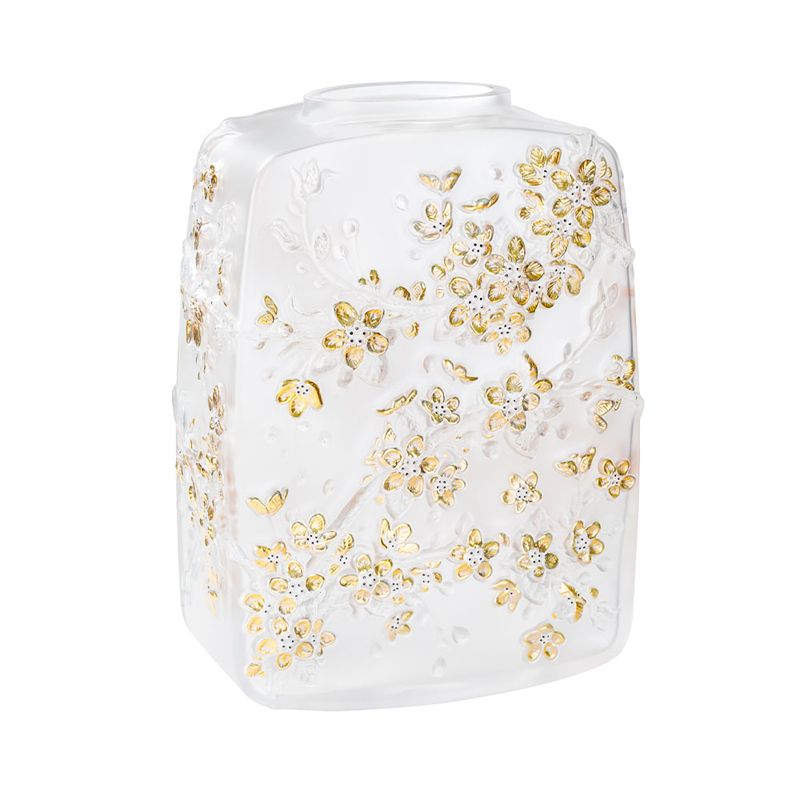 Fleurs de Cerisier Inc 10708000 Vase - Lalique
