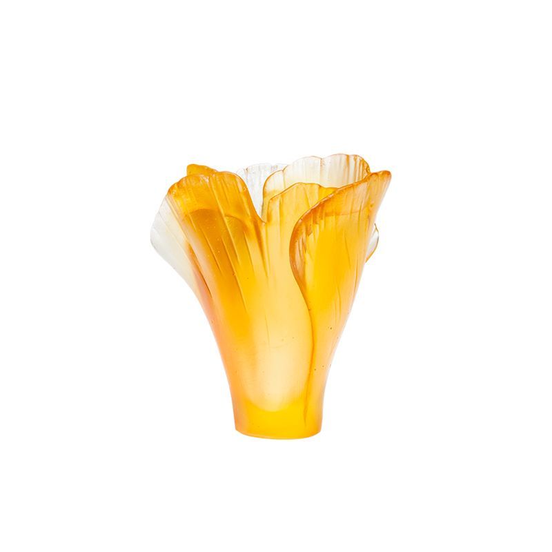 Ginkgo vase ambre 05157-3 Ginkgo - Daum