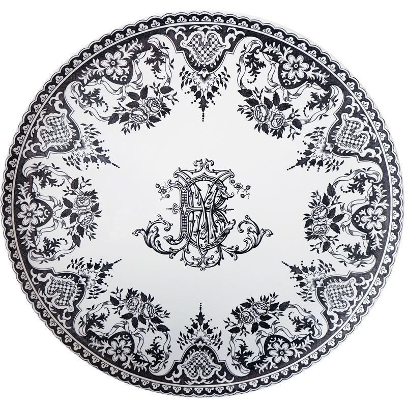 Grand plat mural monogramme 1841CF0103 Les Dépareillées vert - Gien