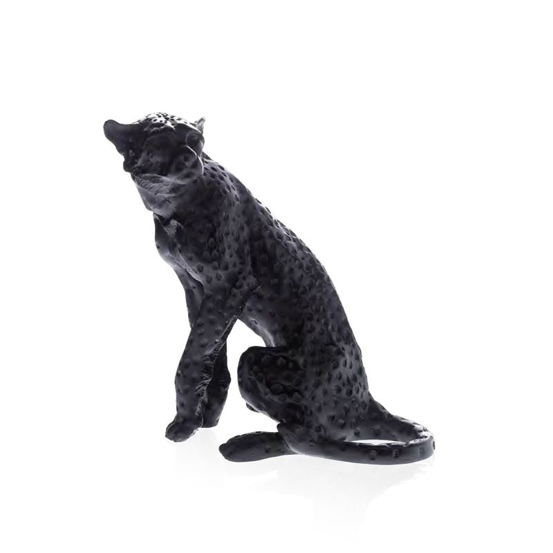 Guépard assis noir 02677-1 Guépard - Daum