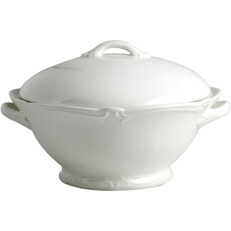 Légumier couvert 1800CLEG14 Rocaille blanc - Gien