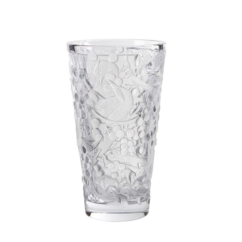 Merles & Raisins incolore 10732500 Vase - Lalique