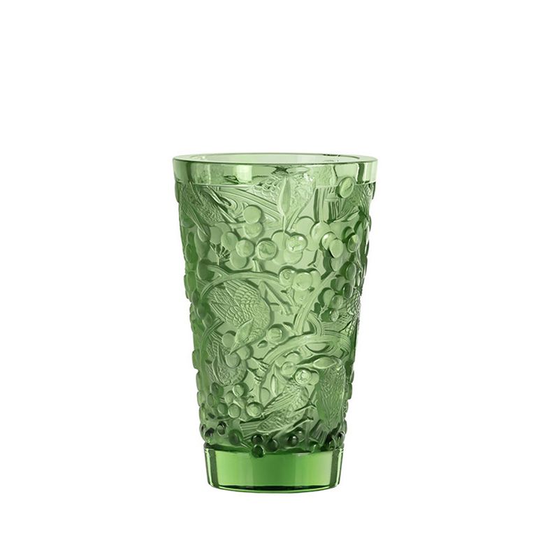 Merles & Raisins vert 10732400 Vase - Lalique