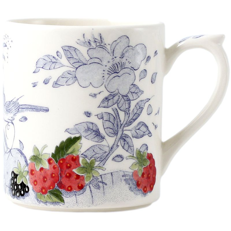 Mug fleuri 1292CMUG48 Oiseau bleu fruits - Gien