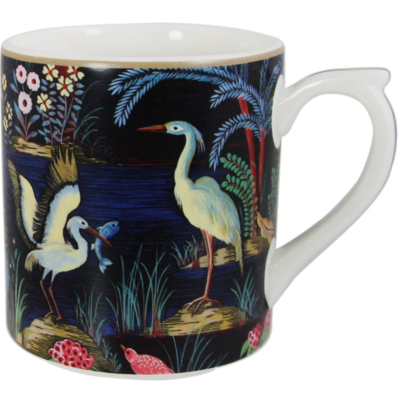 Mug fond noir 1853CMU248 Le Jardin du Palais - Gien