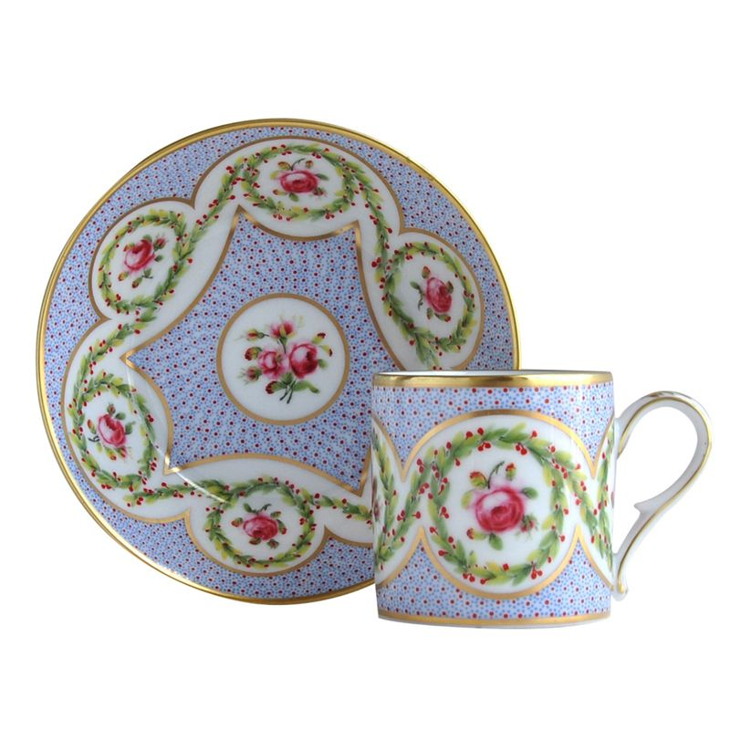 Myrthes et Roses L717/4519 Tasses Historiques - Ancienne Manufacture Royale