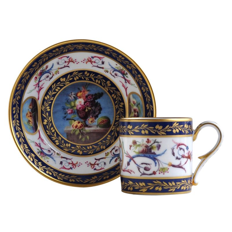 Aux Pêches Tasses L178/4519 Historiques - Ancienne Manufacture Royale