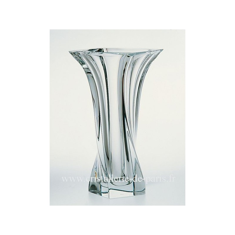 Naxos torsadé 2 139041 Vase Cristal de Sèvres Cristallerie de Paris