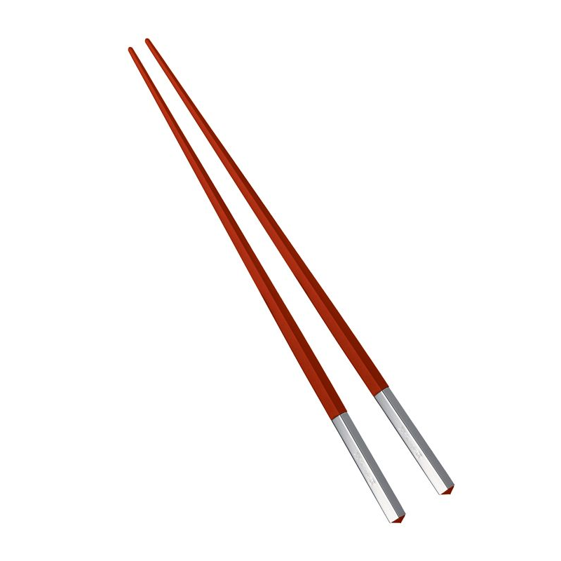Paire de baguettes Japonaises Uni rouge B04225760 Baguette - Christofle