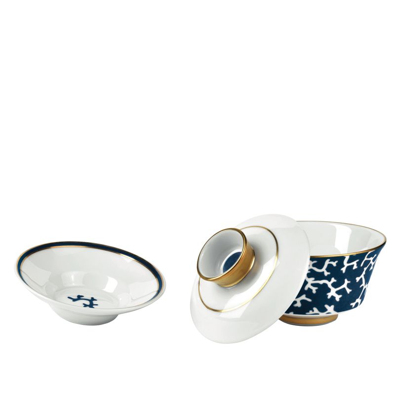 Paire tasse thé chinoise 0098-11-308013/358009/408009 Cristobal marine - Raynaud