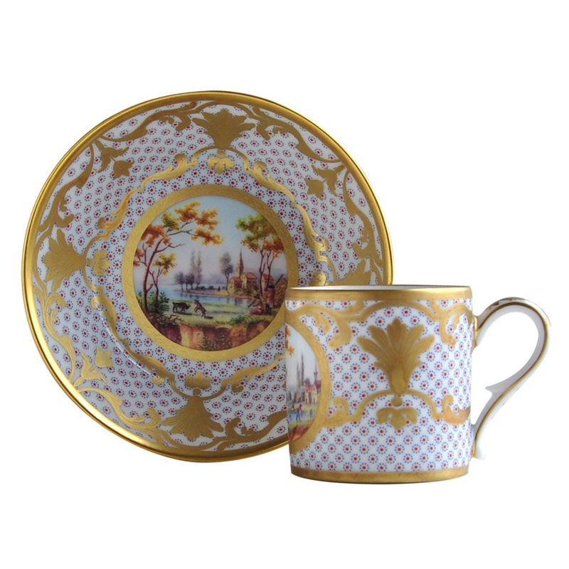 Paysages a la barque L450/4519 Tasses Historiques - Ancienne Manufacture Royale