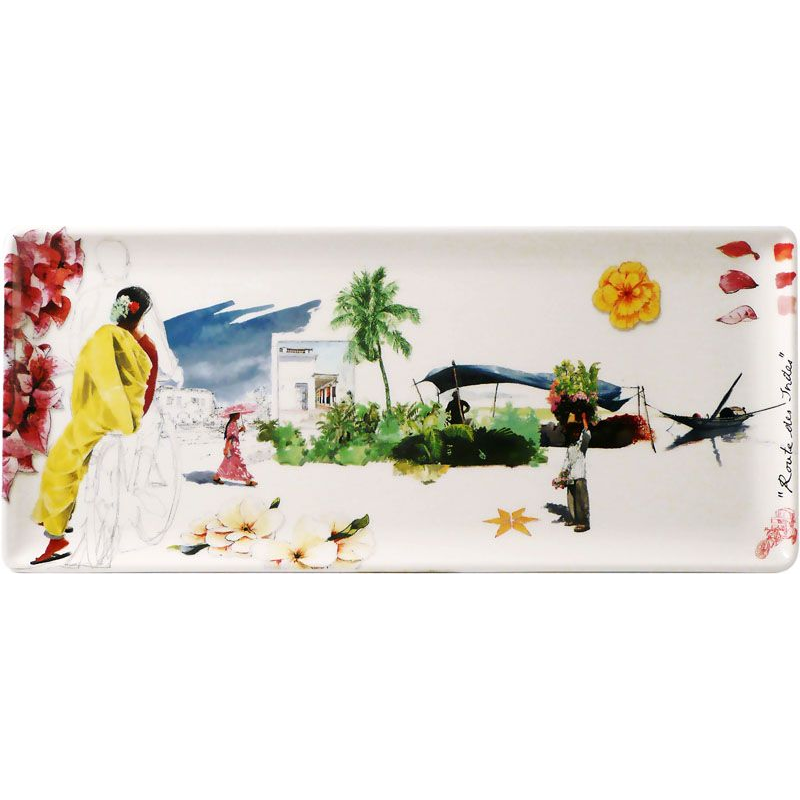 Plat à cake 1748CPCA01 Route des Indes - Gien
