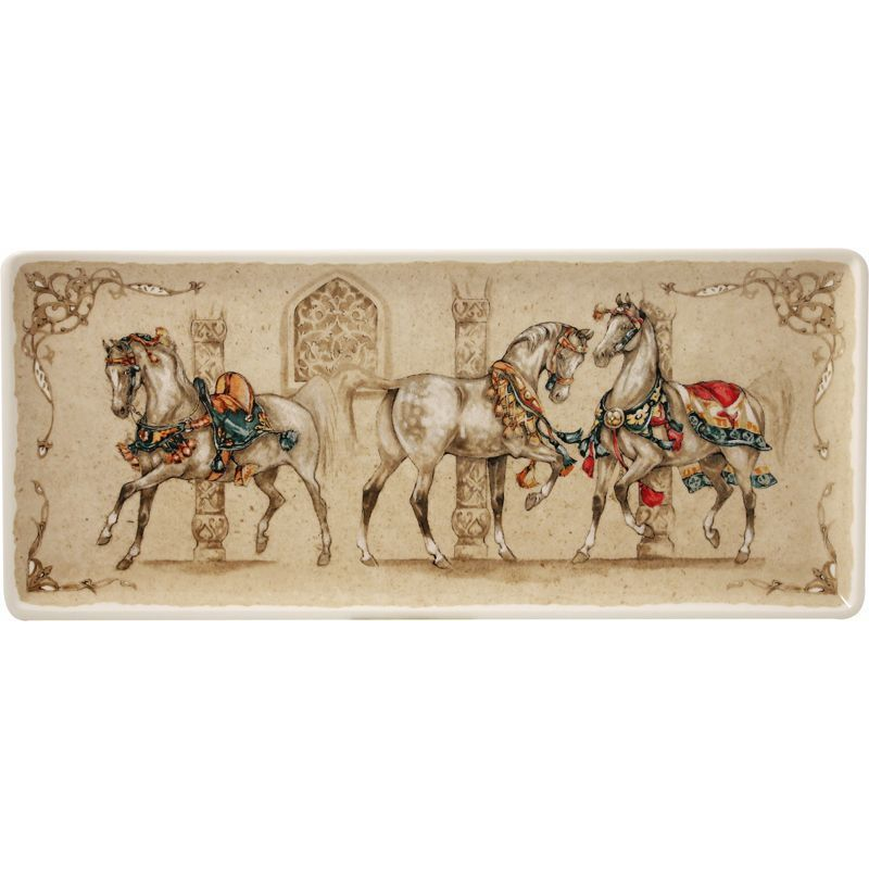 Plat à cake 1751CPCA01 Chevaux du vent - Gien