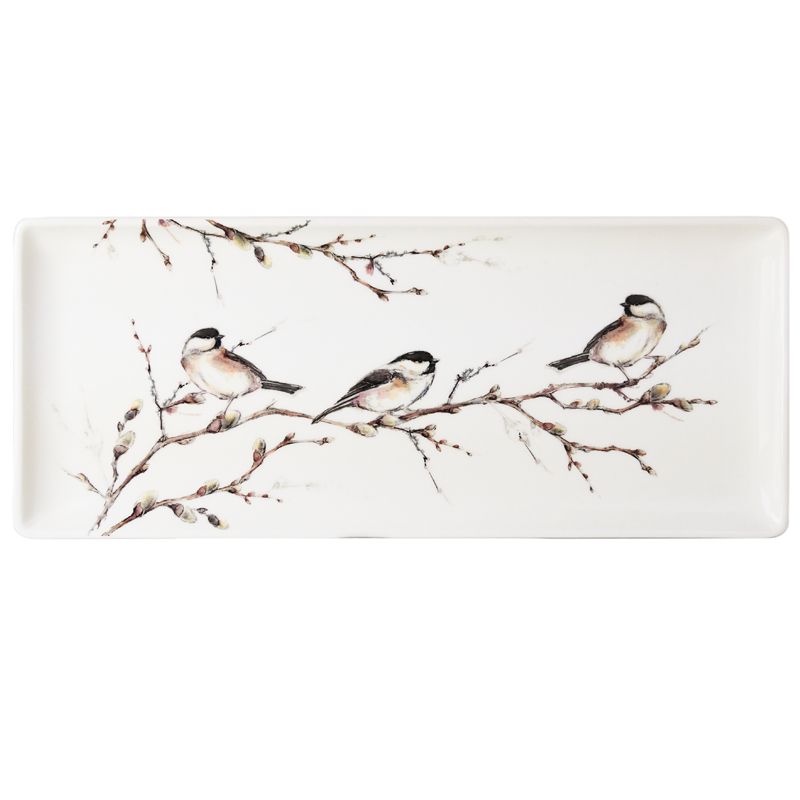 Plat à cake 1854CPCA01 Les Oiseaux de la Forêt - Gien