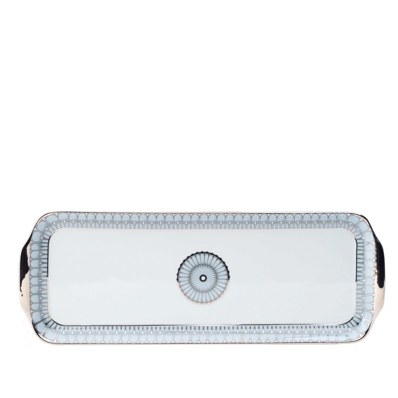 Plat à cake 030395 Arcades gris platine - Deshoulières