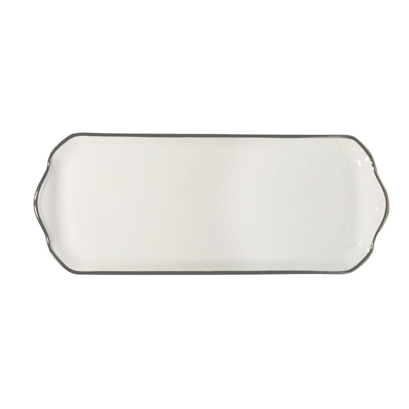 Plat à cake Orsay platine - Haviland