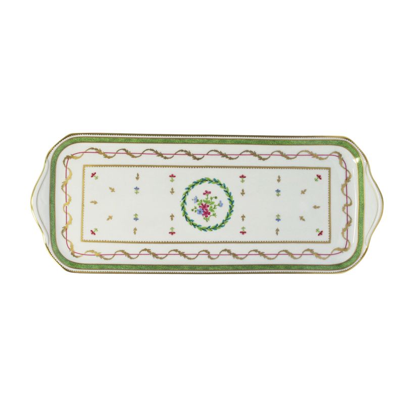 Plat à cake Vieux Paris Vert - Haviland