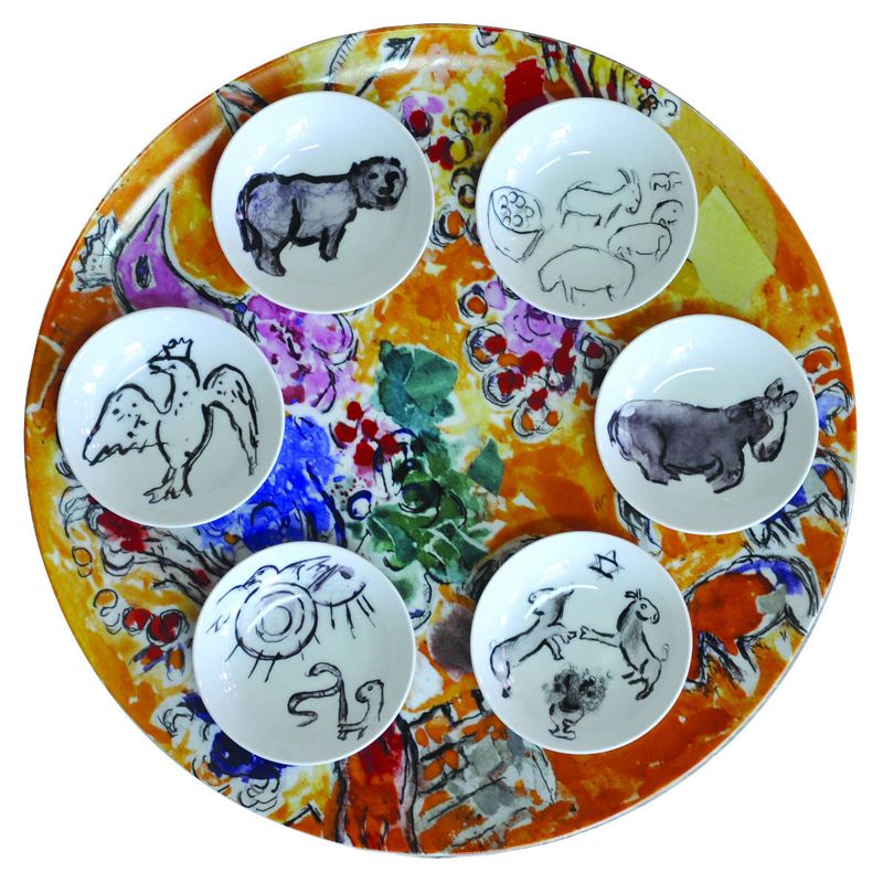 Plat à Seder Hébraïque 1168/21419 Les Vitraux d'Haddasah - Bernardaud